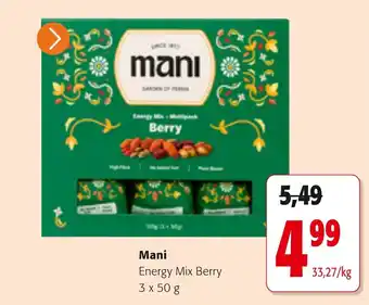 Colruyt Mani Energy Mix Berry aanbieding