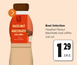 Colruyt boni selection hazelnut flavour macchiato iced coffee aanbieding