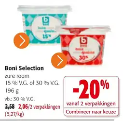 Colruyt Boni Selection zure room aanbieding