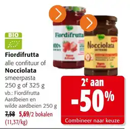 Colruyt Fiordifrutta alle confituur of Nocciolata smeer pasta aanbieding