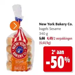 Colruyt New York Bakery Co. bagels sesame aanbieding