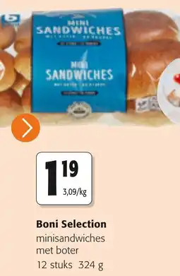 Colruyt boni selection minisandwiches aanbieding