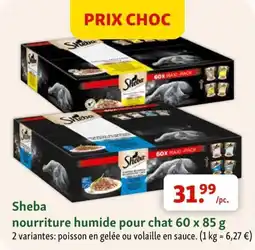 Maxi Zoo Sheba nourriture humide pour chat aanbieding