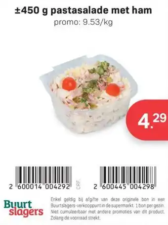 Pastasalade met ham