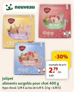 Maxi Zoo Jolipet aliments surgelés pour chat aanbieding