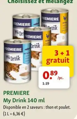 Maxi Zoo Premiere my drink aanbieding