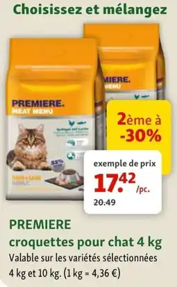 Maxi Zoo Premiere croquettes pour chat aanbieding