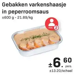 Buurtslagers Gebakken varkenshaasje in peperroomsaus aanbieding