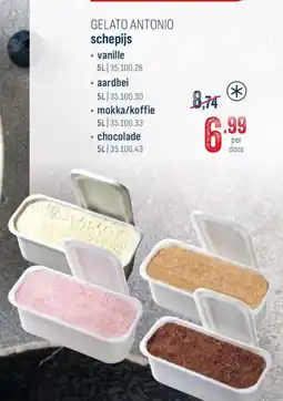Horeca totaal Gelato antonio schepijs aanbieding