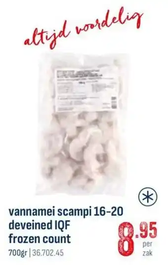 Vannamei scampi