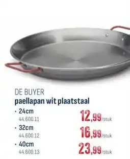 Horeca totaal paellapan wit plaatstaal aanbieding