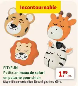 Maxi Zoo Petits animaux de safari en peluche pour chien aanbieding