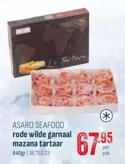 Horeca totaal asaro seafood rode wilde garnaal mazana tartaar aanbieding