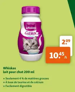 Maxi Zoo Whiskas lait pour chat aanbieding