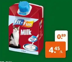 Maxi Zoo Fit+fun milk aanbieding