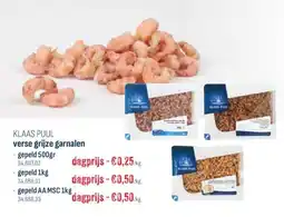 Horeca totaal verse grijze garnalen aanbieding