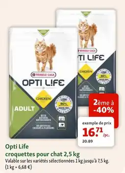 Maxi Zoo Opti Life croquettes pour chat aanbieding