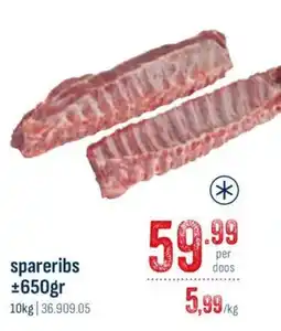 Horeca totaal Spareribs aanbieding