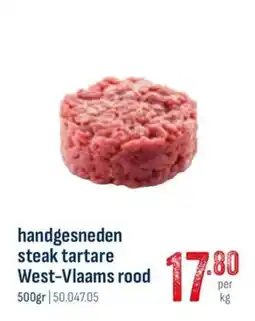 Horeca totaal handgesneden steak tartare west-vlaams rood aanbieding