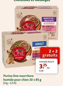 Maxi Zoo Purina One nourriture humide pour chien aanbieding