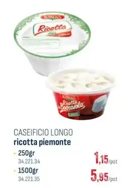 Horeca totaal ricotta piemonte aanbieding