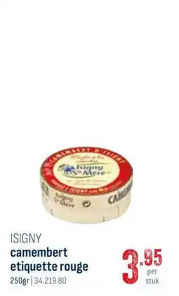 Horeca totaal isigny camembert etiquette rouge aanbieding