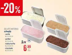 Horeca totaal Gelato antonio schepjis aanbieding