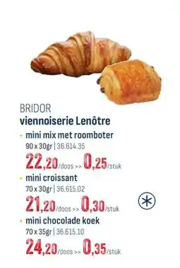 Horeca totaal mini croissant aanbieding