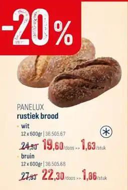 Horeca totaal Panelux rustiek brood aanbieding