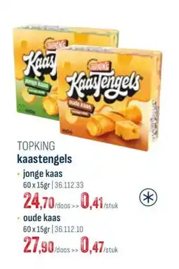 Horeca totaal Topking kaastengels aanbieding