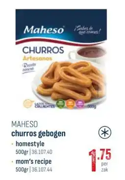 Horeca totaal Maheso churros gebogen aanbieding