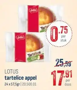 Horeca totaal lotus tartelice appel aanbieding