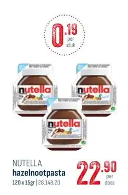 Horeca totaal Nutella hazelnootpasta aanbieding