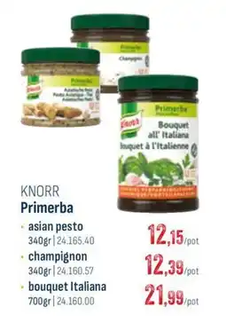 Horeca totaal knorr primerba bouquet italienne aanbieding