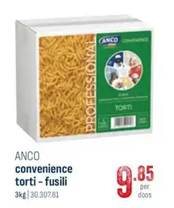 Horeca totaal Anco convenience torti - fusili aanbieding