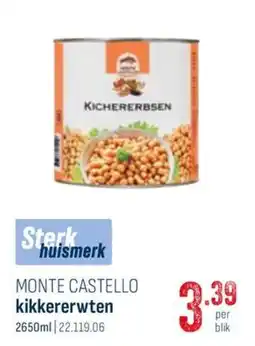 Horeca totaal Monte castello kikkererwten aanbieding