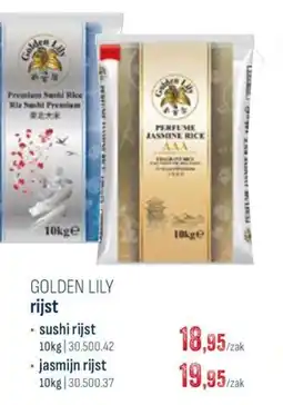 Horeca totaal golden lily rijst aanbieding