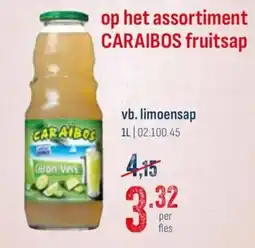 Horeca totaal Caraibos fruitsap aanbieding