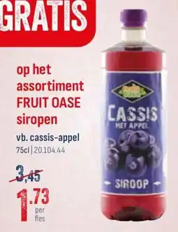 Horeca totaal Cassis siroop aanbieding