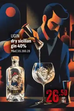 Horeca totaal Ugin dry sicilian gin aanbieding