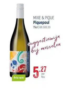Horeca totaal Mixe & pique piquepoul aanbieding