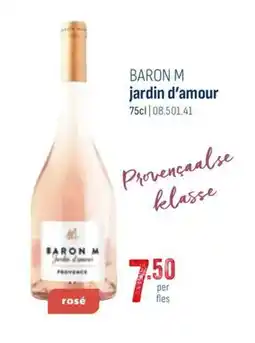 Horeca totaal Baron m jardin d'amour aanbieding