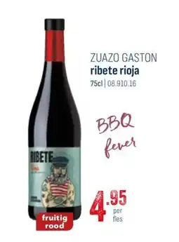 Horeca totaal Zuazo Gaston ribete rioja aanbieding
