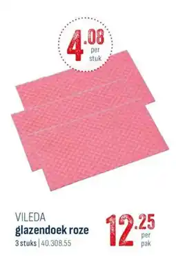 Horeca totaal Vileda glazendoek aanbieding