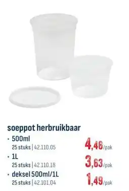 Horeca totaal soeppot herbruikbaar aanbieding