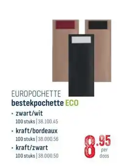 Horeca totaal Europochette bestekpochette eco aanbieding