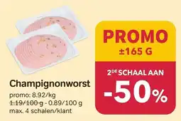 Bon Ap Champignonworst aanbieding