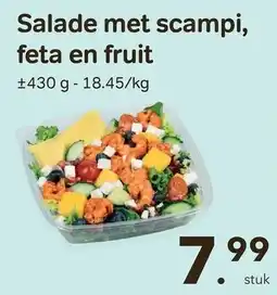 Bon Ap Salade met scampi, feta en fruit aanbieding