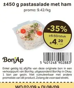 Bon Ap pasta salade met ham aanbieding