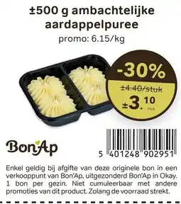 Bon Ap ambachtelijke aardappelpuree aanbieding